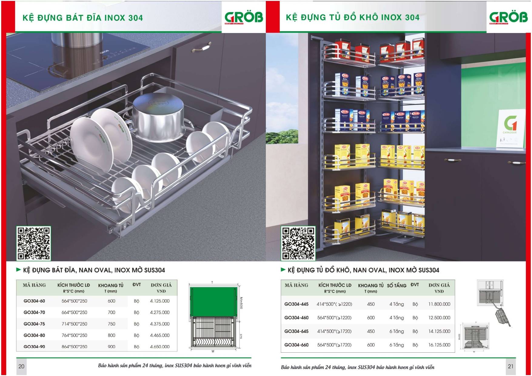 Thiết bị nhà bếp GROB Catalogue và Bảng giá mới nhất /Page 10